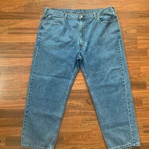 Levi’s 550 Rare Blank Tag Men’s Jeans Sz W46 L30 Casual Comfort Mid Wash S40196